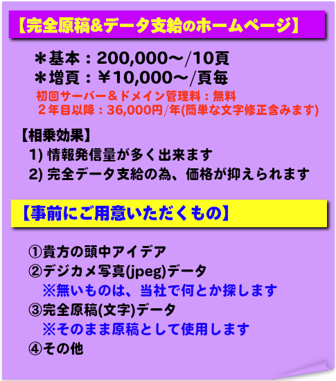 お客様と一緒に原稿創るホームページは、