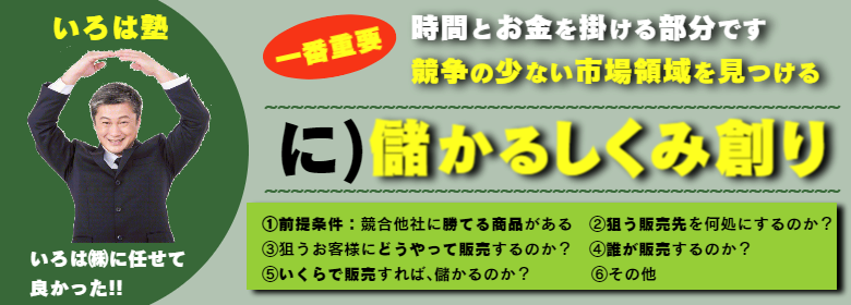 儲かるしくみ創り：発想の転換＆新アイディア